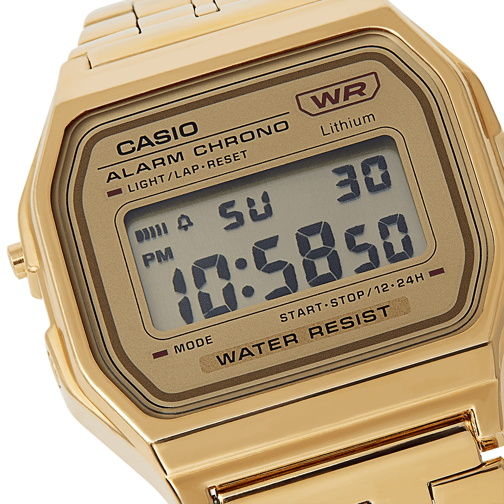 Casio Vintage Gold Stainless Steel Digital Watch A158WETG 9AEF Coe Co. Stores