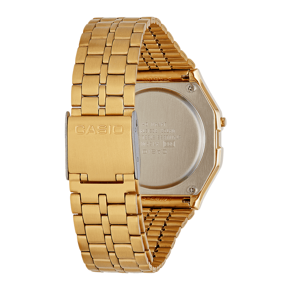 
                      
                        Casio Vintage Retro Collection Gold Stainless Steel Digital Watch A159WGEA-1EF
                      
                    