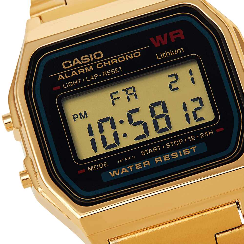 
                      
                        Casio Vintage Retro Collection Gold Stainless Steel Digital Watch A159WGEA-1EF
                      
                    