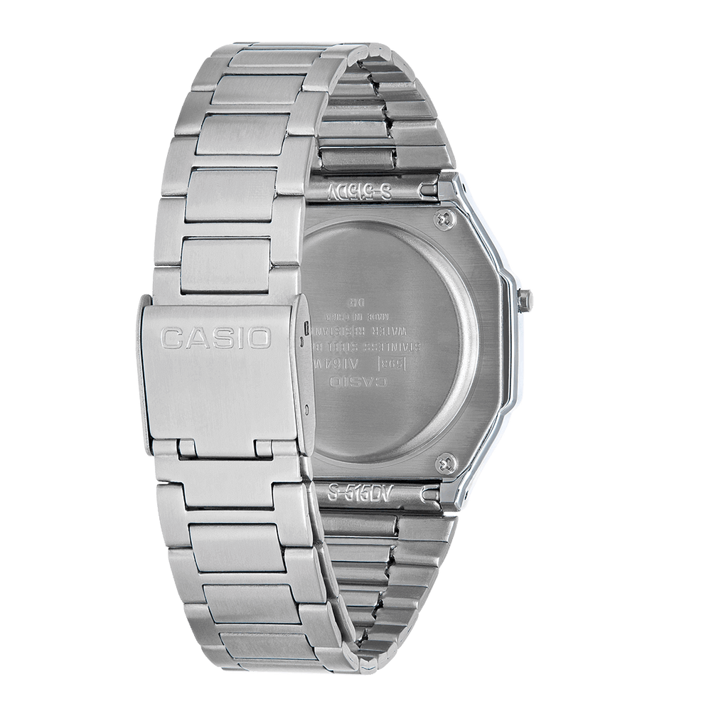 
                      
                        Casio Vintage Classic Silver Stainless Steel Digital Watch A164WA-1VES
                      
                    