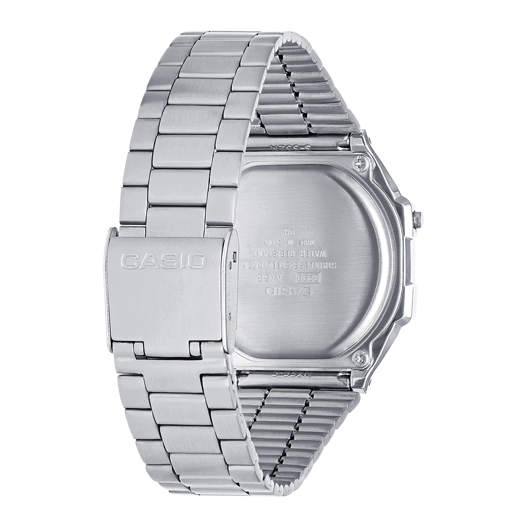 Load image into Gallery viewer, Casio Vintage Retro Silver Stainless Steel Digital Watch A168WA-1YES
