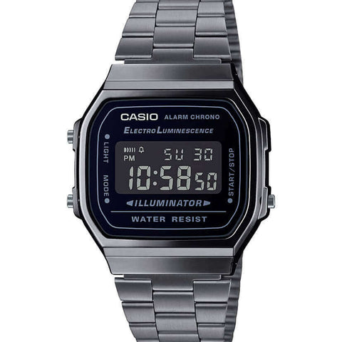Casio Vintage Retro Silver Stainless Steel Watch A168WEGG-1BEF