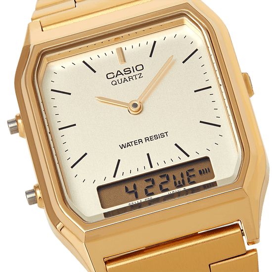 Load image into Gallery viewer, Casio Vintage Gold Stainless Steel Watch AQ-230GA-9DMQYES
