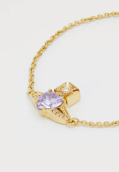 
                      
                        Vivienne Westwood Yellow Gold Tone and Purple Ariella Bracelet
                      
                    