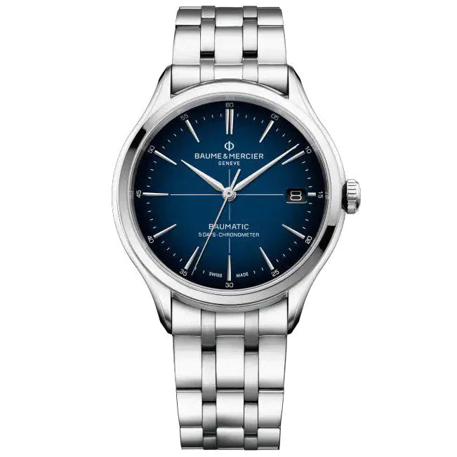 Baume & Mercier Mens Blue Clifton Watch