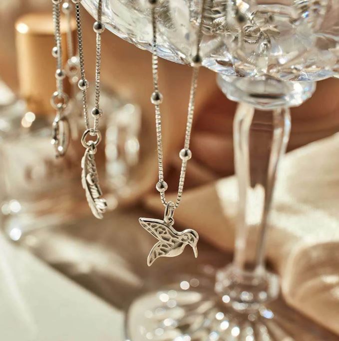 
                      
                        ChloBo Bobble Chain Hummingbird Necklace
                      
                    