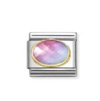 Nomination Classic Pink and Blue Oval Charm