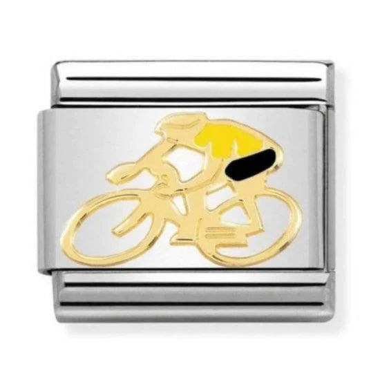 Nomination Yellow Gold Yellow Cyclist Charm Link