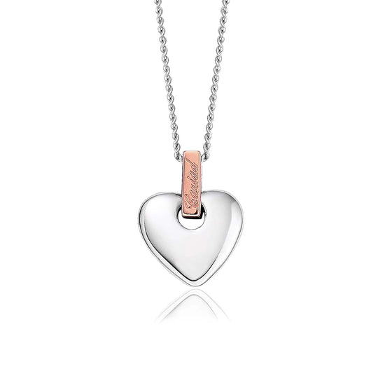 Clogau Cariad Silver and Diamond Heart Pendant
