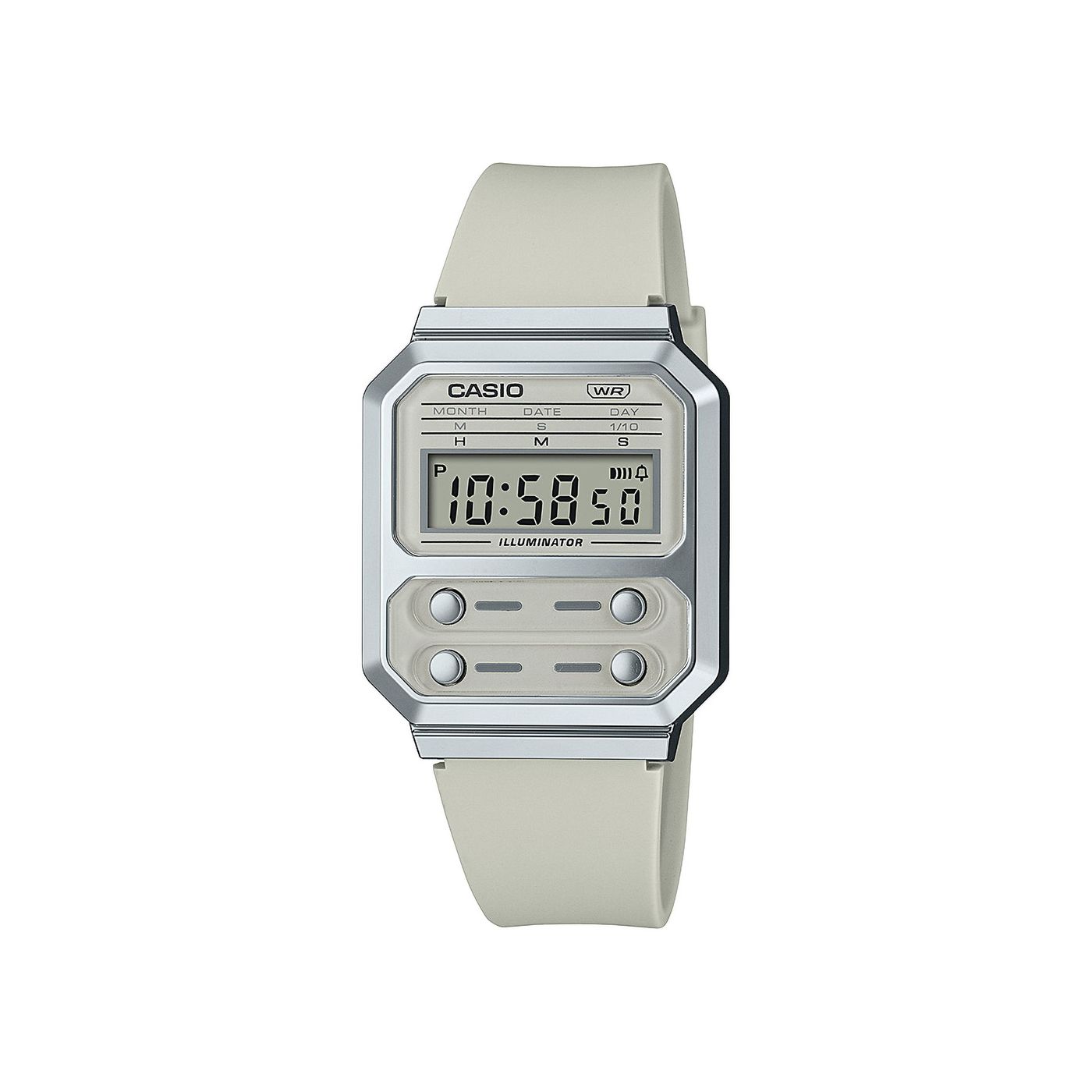 Casio Vintage Unisex Off-White Watch A100WEF-8AEF