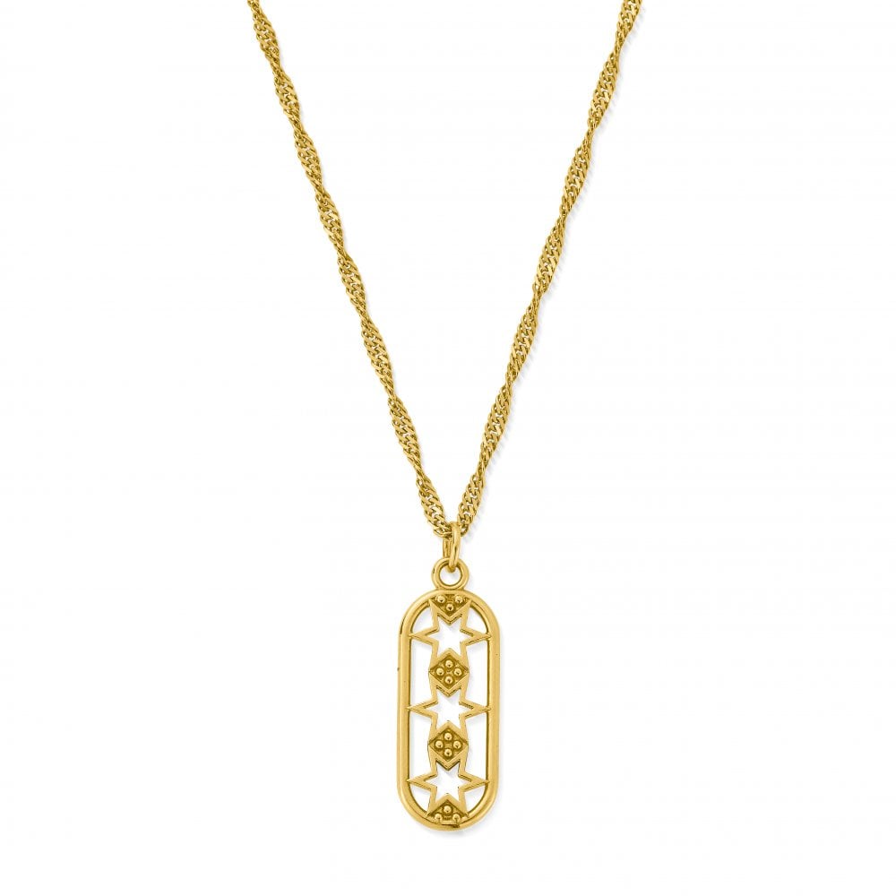 Chlobo Gold Stars Align Necklace