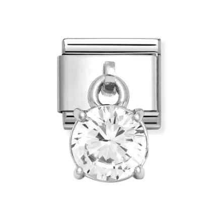 Nomination Classic Silver Zirconia Round Pendant Charm