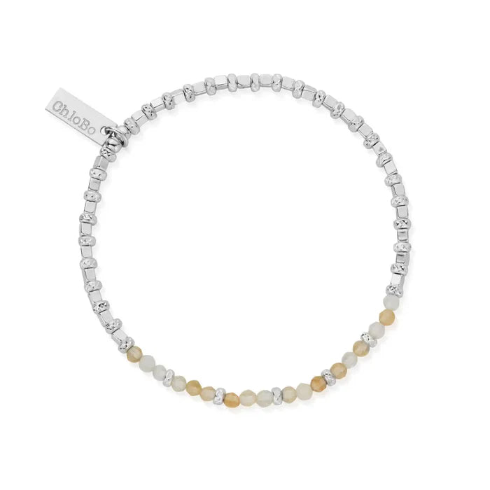 ChloBo Citrine Sparkle Cube Bracelet