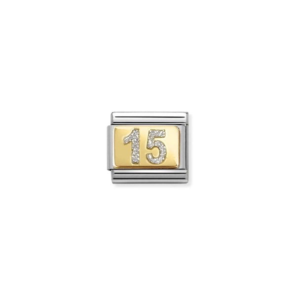 Nomination Classic Link Number 15 with Glitter