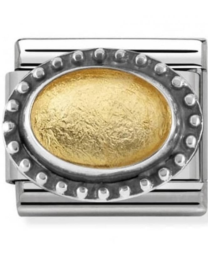 Nomination Classic Silver Rich Yellow Gold Charm Link