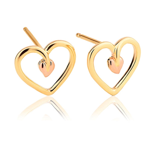 Clogau Tree of life Heart Stud Earings