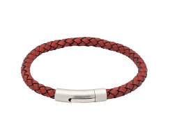 Unique B400ARE Red Leather Bracelet