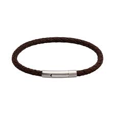 Unique B444DB Dark Brown Leather Bracelet