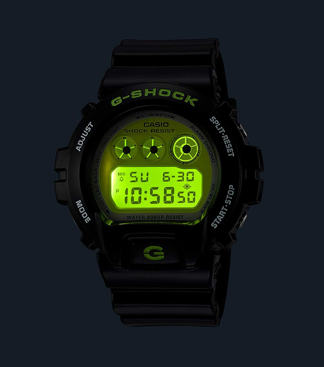 Casio g shock black and green online