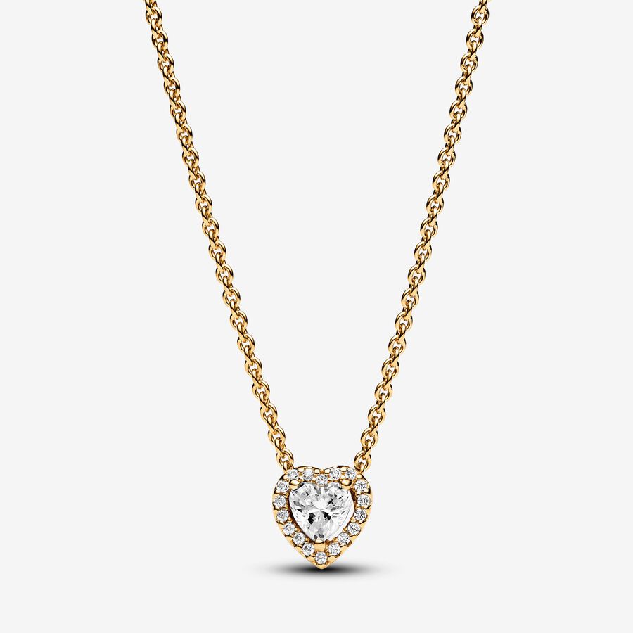 Pandora Sparkling Elevated Heart Collier Necklace
