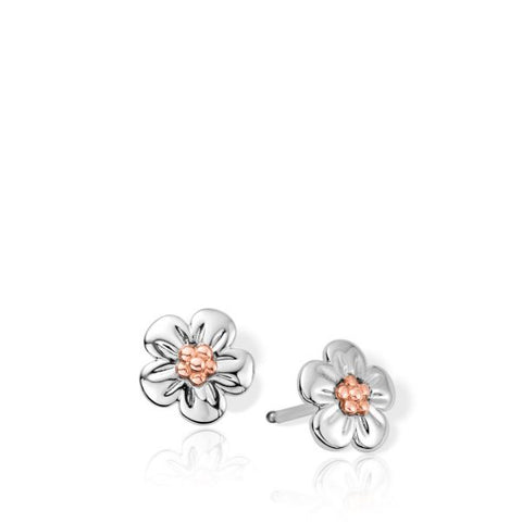 Clogau Nature's Wonder Sterling Silver Forget-Me-Not Stud Earrings