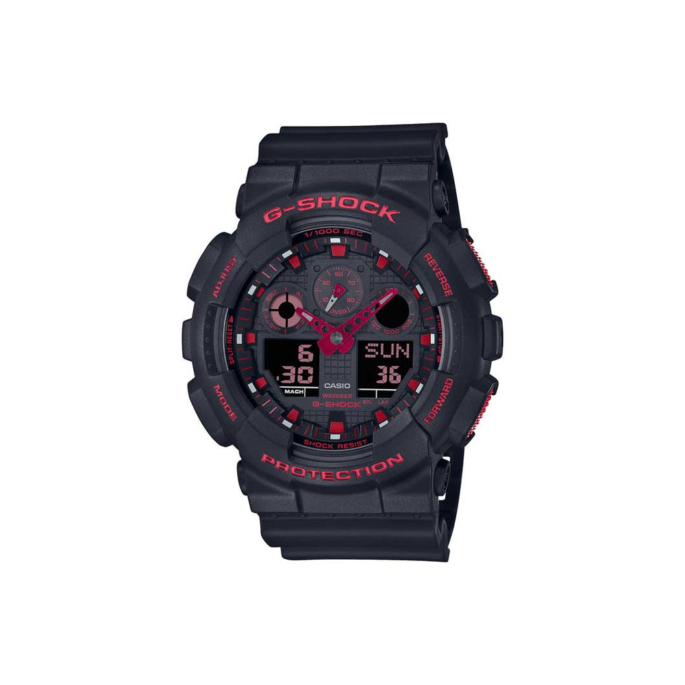 Casio G-Shock Ignite Red Series Black Watch GA-100BNR-1AER
