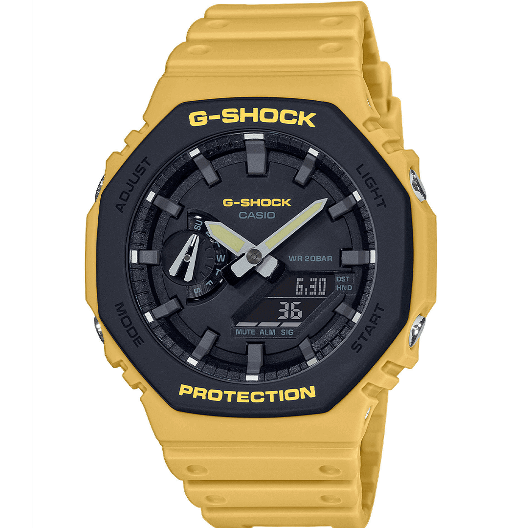Casio G-Shock Layered Bezel Yellow Watch