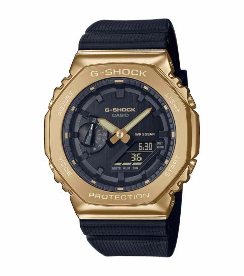 Load image into Gallery viewer, Casio G-Shock Black X Gold 2100 Series Watch
