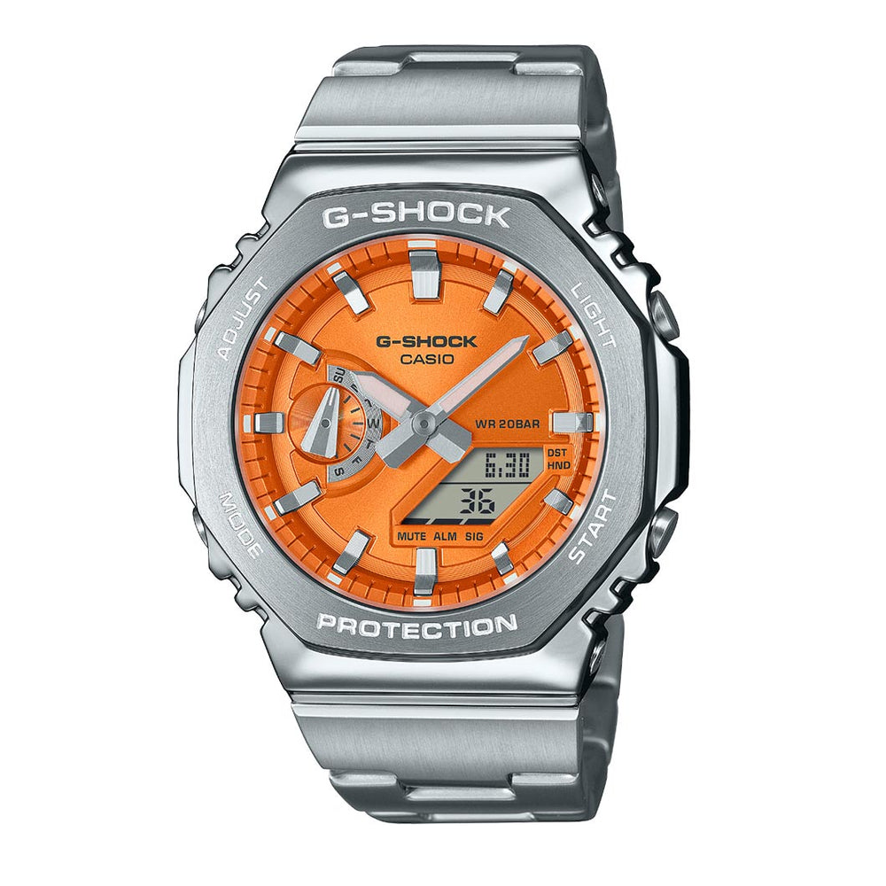 Casio G-Shock Octagonal Orange Watch GM-2110D-4AER