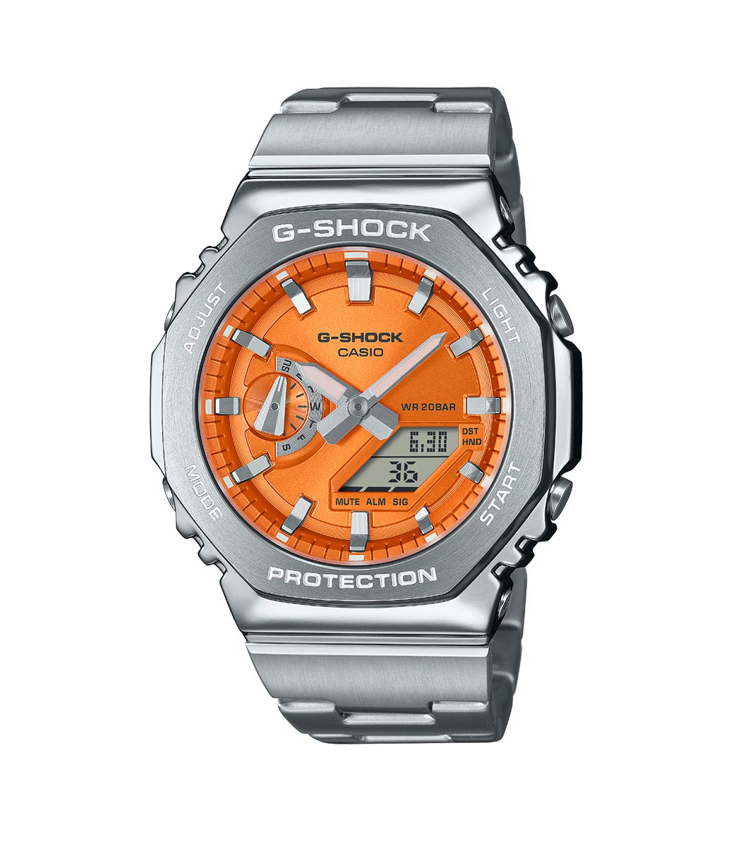 Casio G-Shock Octagonal Orange Watch GM-2110D-4AER