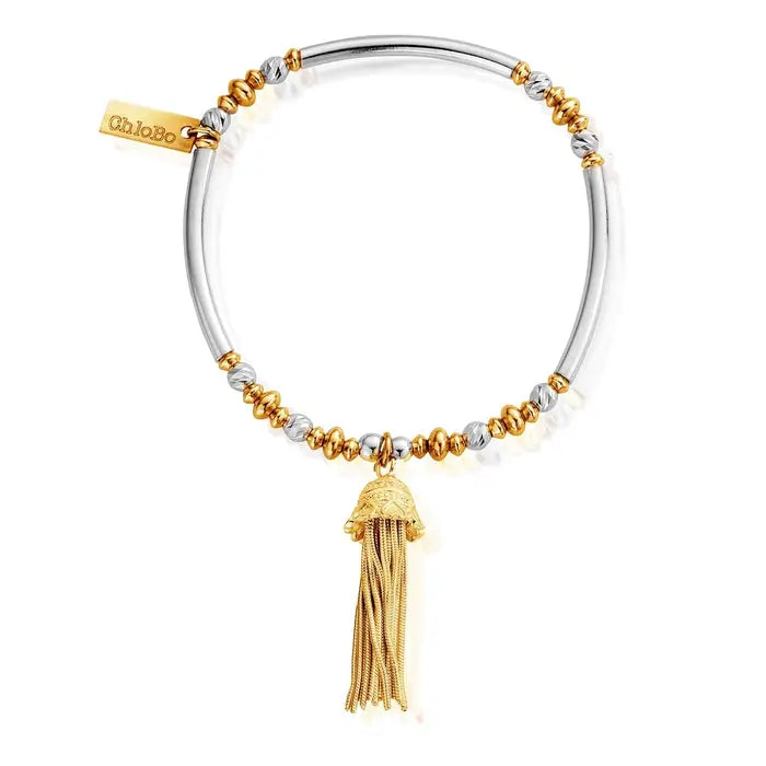 Chlobo Mixed Metal True Love Tassel Bracelet