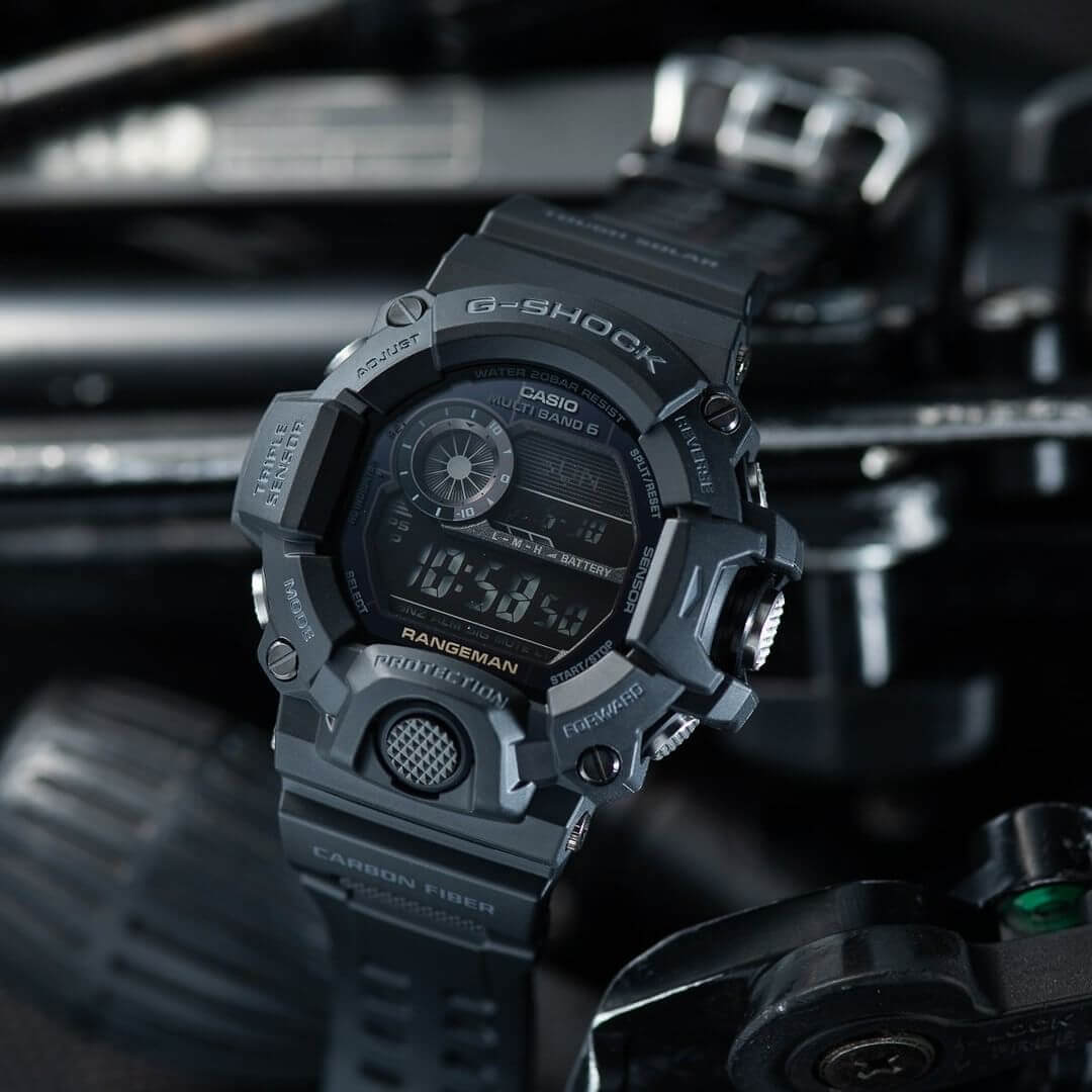 Casio G-Shock Rangeman Blackout Tough Solar Radio Controlled Watch