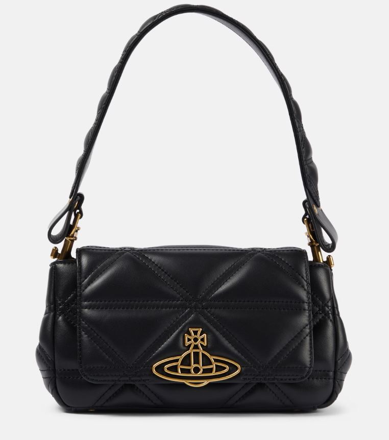 Vivienne Westwood Medium Hazel Quilted Bag Black