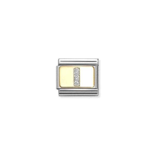 Nomination Classic Link Glitter Letter I