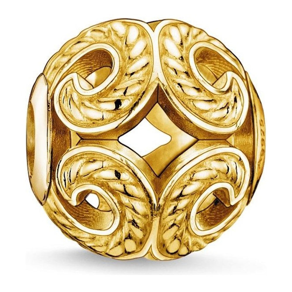 Thomas Sabo KARMA 18K Yellow Gold Plated Wave Bead