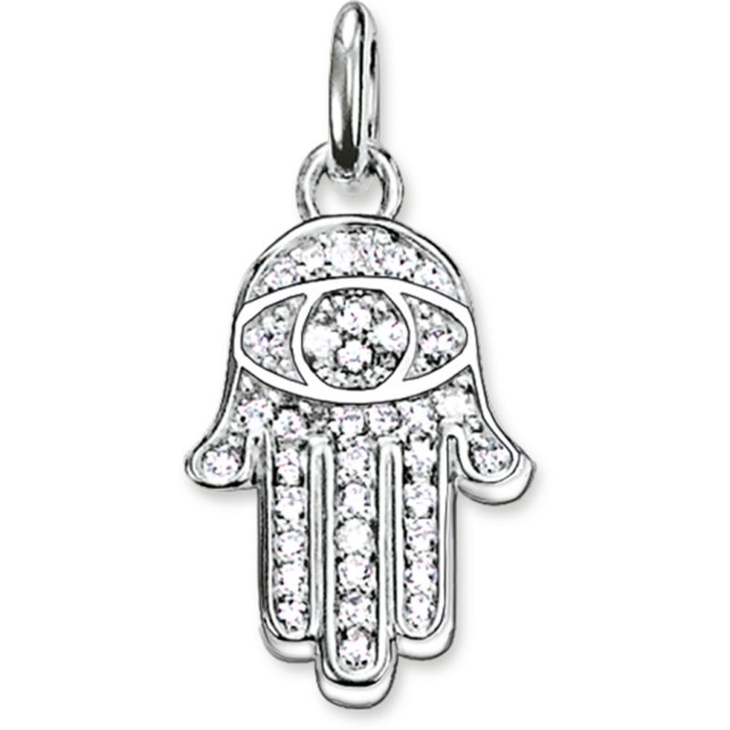 Thomas Sabo Sterling Silver Karma Beads Fatimas Hand Pendant Charm