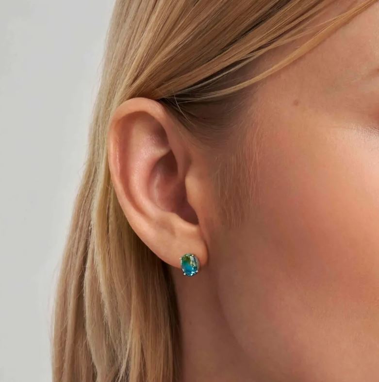 
                      
                        Nomination Symbiosi Silver Blue-Green Stud Earrings
                      
                    