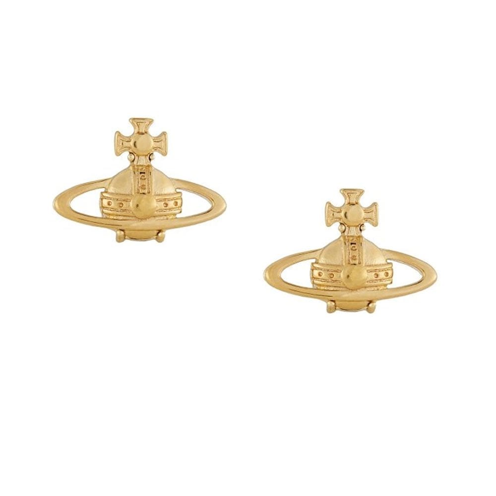 Vivienne Westwood Yellow Gold Tone Suzie Earrings