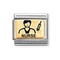 Nomination Classic Gold Male Nurse Charm