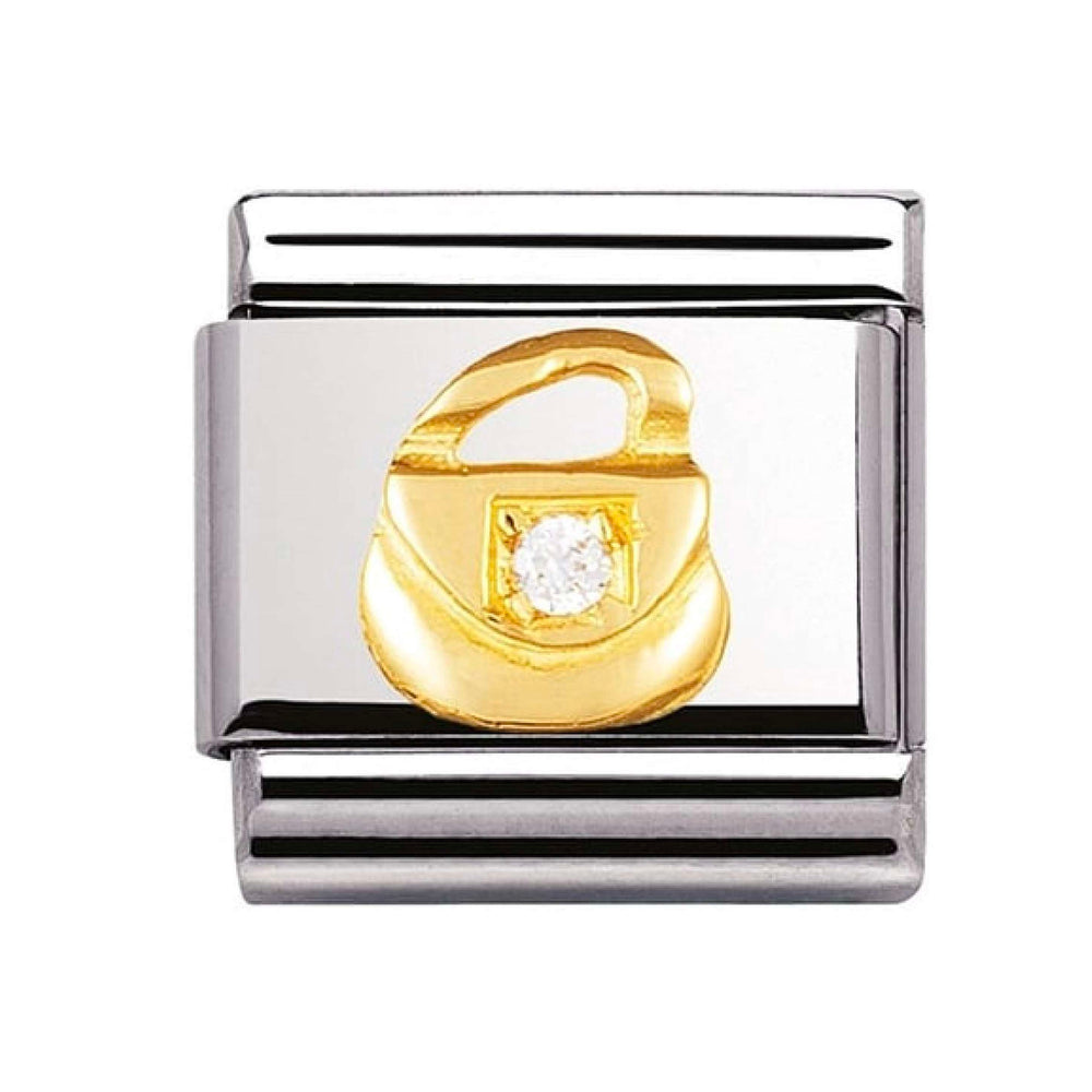 NOMINATION Gold Handbag CZ Charm