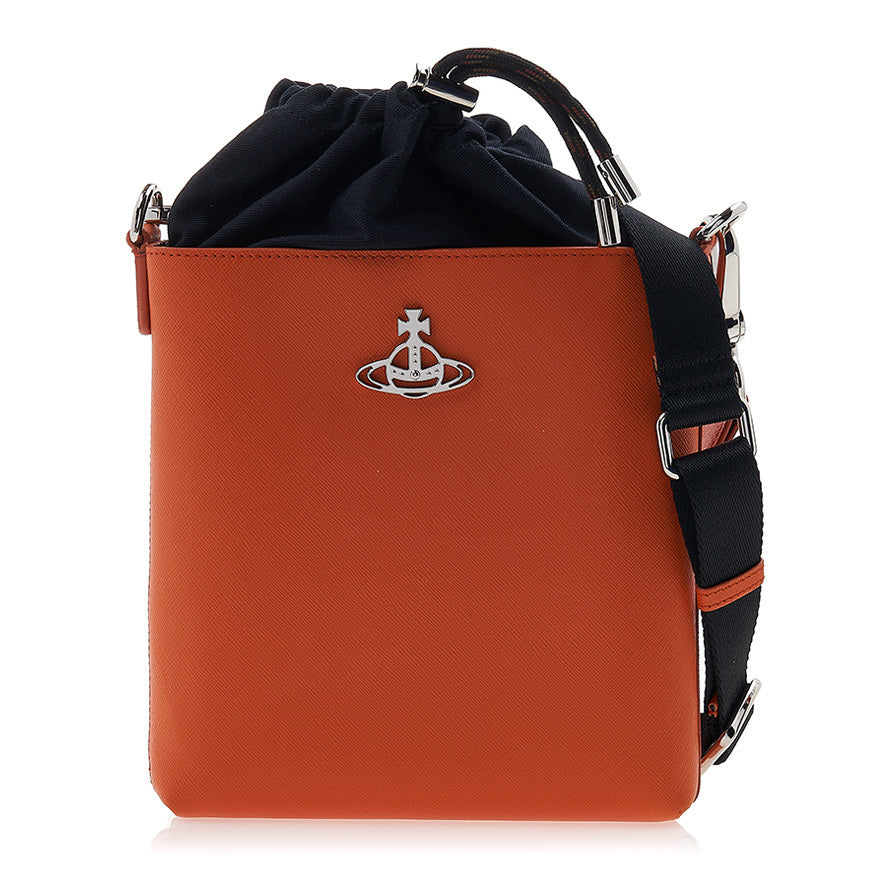 
                      
                        Vivienne Westwood Orange Saffiano Drawstring Crossbody Bag
                      
                    