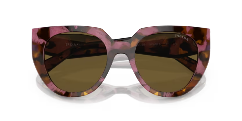 Prada Tortoise Cognac Begonia Dark Brown Sunglasses