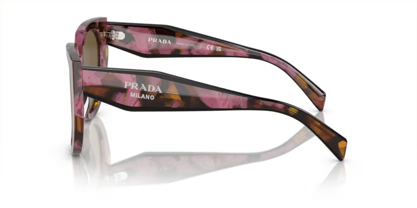 Prada Tortoise Cognac Begonia Dark Brown Sunglasses