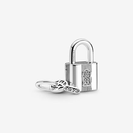 Pandora Padlock and Key Dangle Charm