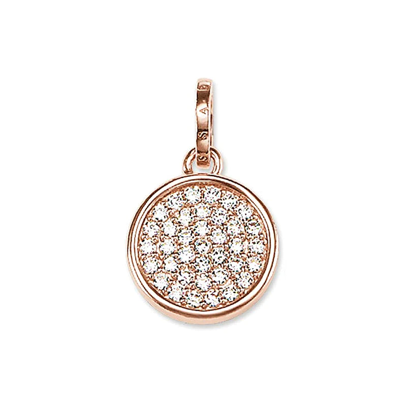 Thomas Sabo Rose Gold Zirconia Pendant Charm