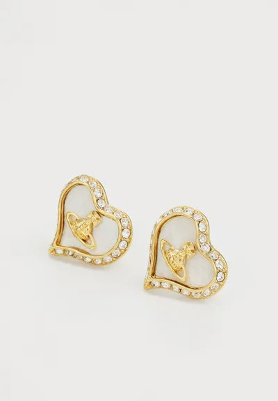 Vivienne Westwood Yellow Gold Tone Petra Earrings