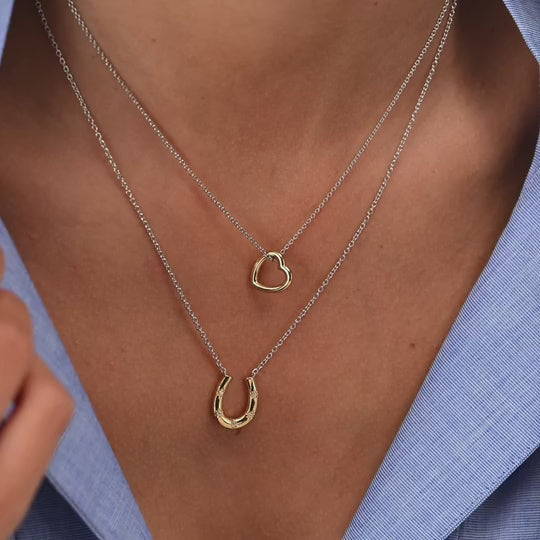 Ti Sento Lucky Horseshoe Necklace