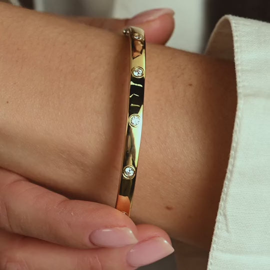 Ti Sento Classic Zirconia Bangle