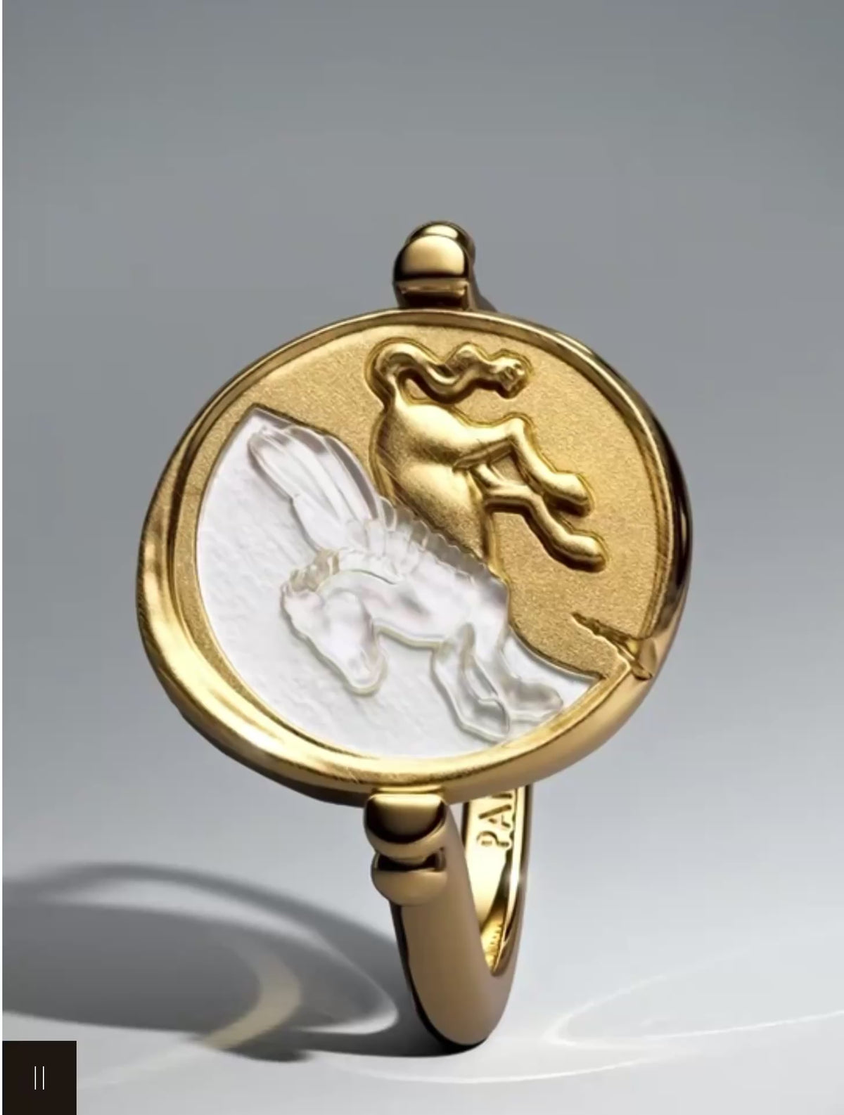 Pandora Pegasus Reversible Medallion Ring