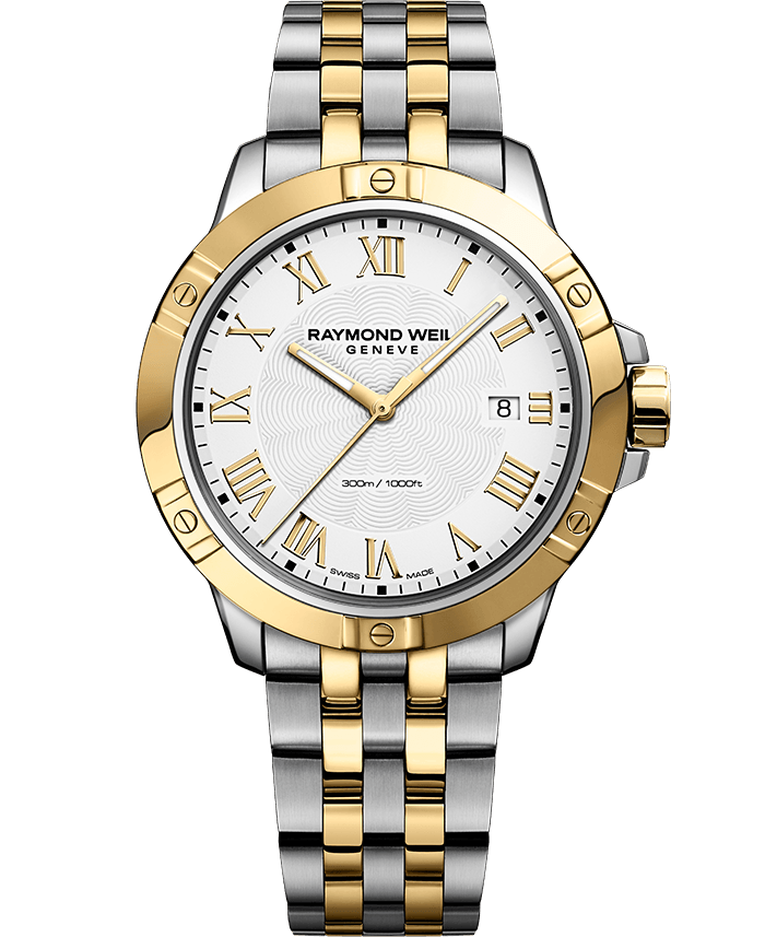 
                      
                        RAYMOND WEIL Tango Classic Men’s Quartz Two-tone Gold Steel Bracelet Watch
                      
                    